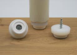 Antislip dop met schroef Wit