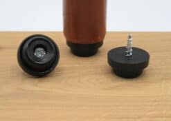 Antislip dop met schroef Zwart