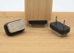 Viltglijder Rechthoek met nagel 30x18mm