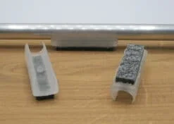 Viltglijder voor bruisframe slede Transparant