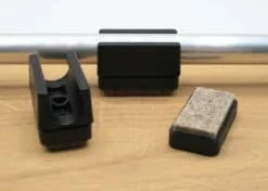 Viltglijder voor buisframe klem met gat (vervangbaar)