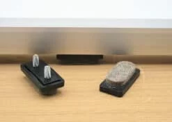 Viltglijder rechthoekig voor vlakke buisframe met vervangbaar vilt 32x15mm