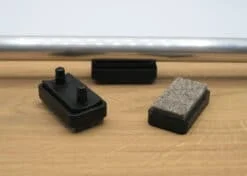 Viltglijder voor buisframe slede van 25mm met dubbele pen (vervangbaar)