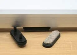 Viltglijder voor vlakke buisframe met dubbele pen (vervangbaar)