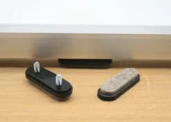 Viltglijder voor vlakke buisframe met dubbele schroef (vervangbaar)