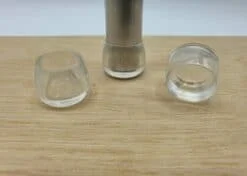 Stoelpootdop transparant PVC